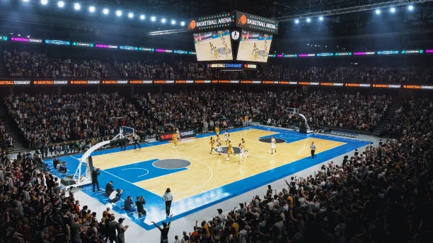 CBA联赛比赛现场